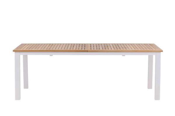Panama matbord 224/324x100x75 cm vit/natur Venture Home