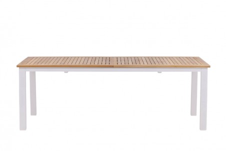 Panama matbord 224/324x100x75 cm vit/natur Venture Home