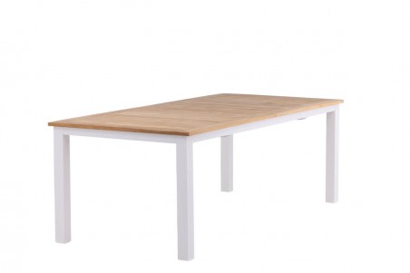 Panama matbord 224/324x100x75 cm vit/natur Venture Home