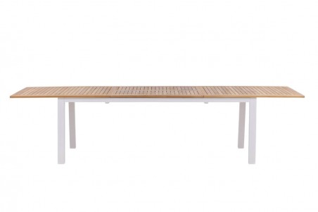 Panama matbord 224/324x100x75 cm vit/natur Venture Home