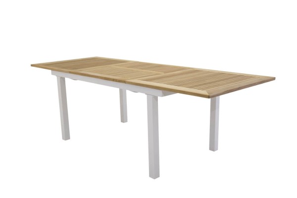 Panama matbord 224/324x100x75 cm vit/natur Venture Home