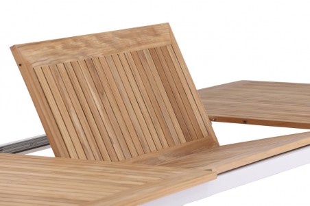 Panama matbord 224/324x100x75 cm vit/natur Venture Home