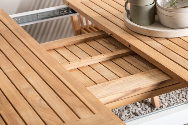 Panama matbord 224/324x100x75 cm vit/natur Venture Home