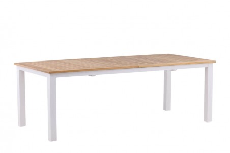 Panama matbord 224/324x100x75 cm vit/natur Venture Home