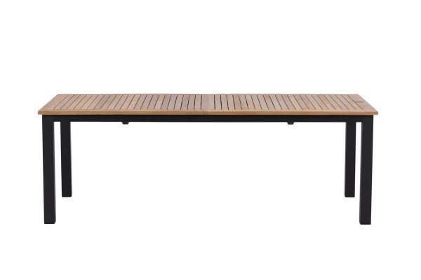 Panama matbord 224/320x100x75 cm svart/natur Venture Home