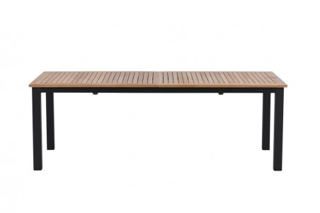 Panama matbord 224/320x100x75 cm svart/natur Venture Home