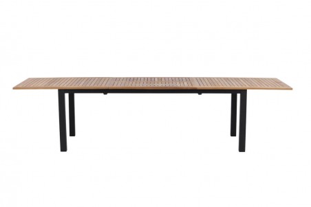Panama matbord 224/320x100x75 cm svart/natur Venture Home