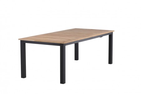 Panama matbord 224/320x100x75 cm svart/natur Venture Home