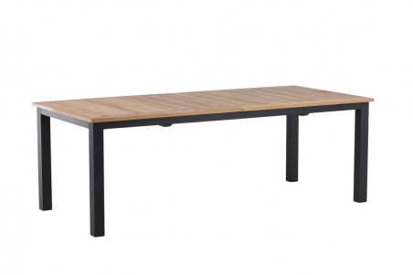 Panama matbord 224/320x100x75 cm svart/natur Venture Home