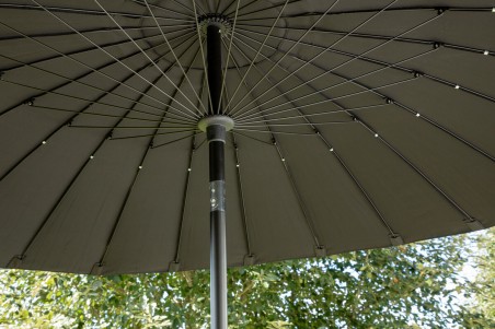 Palmetto parasoll Ø270 cm svart Venture Home