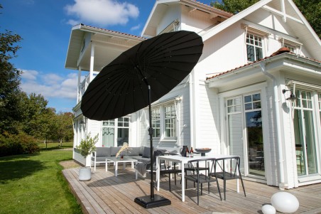 Palmetto parasoll Ø270 cm svart Venture Home