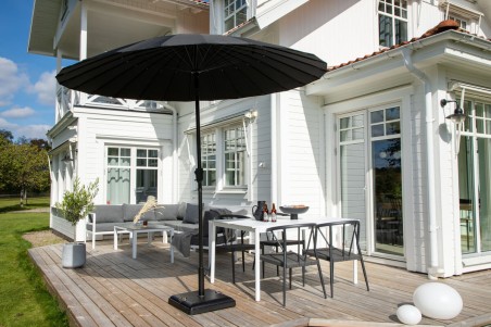 Palmetto parasoll Ø270 cm svart Venture Home
