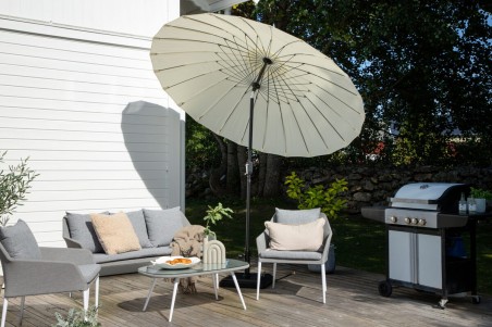 Palmetto parasoll Ø270 cm vit Venture Home