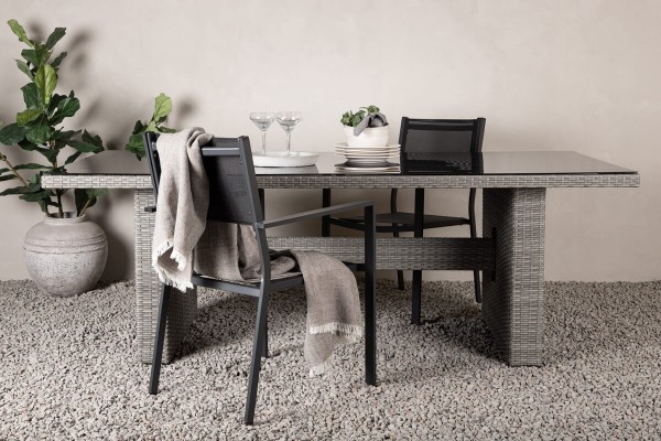 Padova matbord 200x100x74 cm grå Venture Home