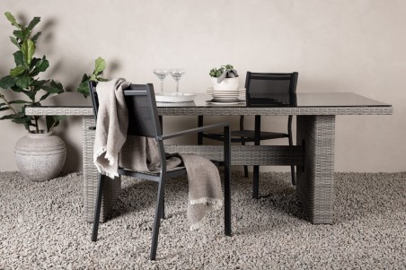 Padova matbord 200x100x74 cm grå Venture Home