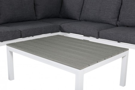 Odense hörngrupp vit/grå Venture Home