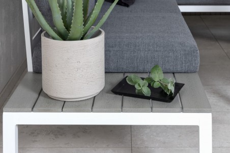 Odense hörngrupp vit/grå Venture Home