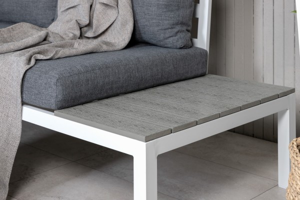 Odense hörngrupp vit/grå Venture Home