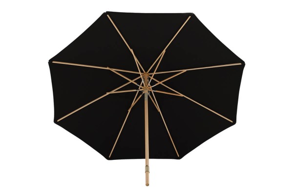 Nypo parasoll 330x330x258 cm svart Venture Home