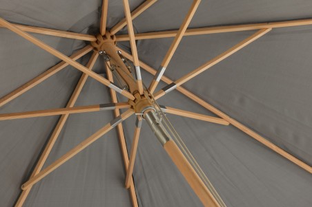 Nypo parasoll 330x330x258 cm grå Venture Home