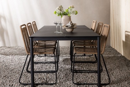 Modena & Lindos matgrupp svart/brun Venture Home