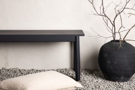 Modena bänk 180x40x35 cm svart Venture Home