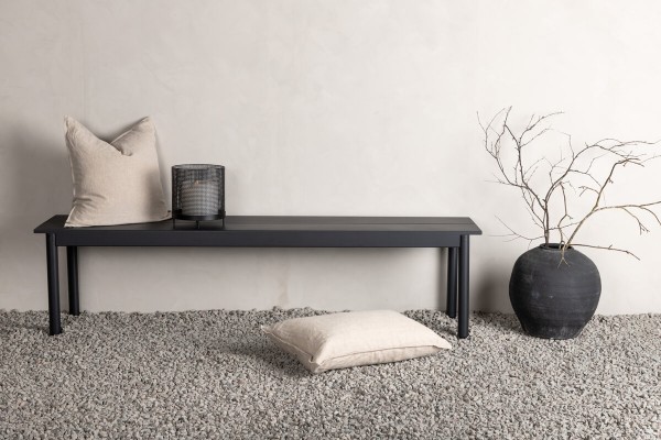 Modena bänk 180x40x35 cm svart Venture Home