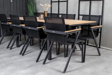 Mexico matstol 6-pack svart Venture Home