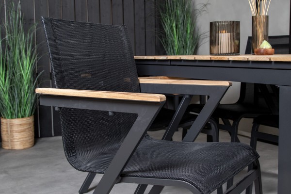 Mexico matstol 6-pack svart Venture Home