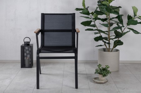 Mexico matstol 2-pack svart Venture Home