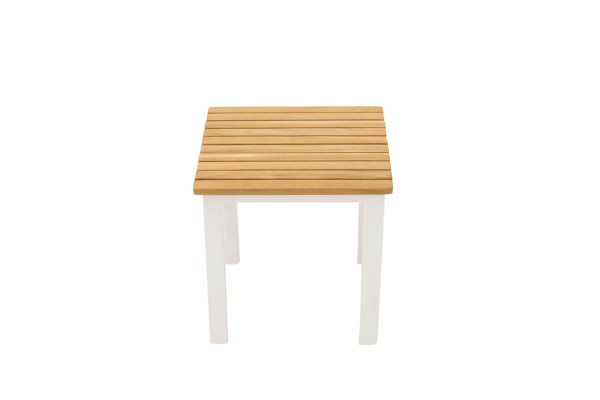 Mexico sidobord 40x40x40 cm vit/natur Venture Home
