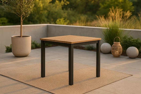Mexico sidobord 40x40x40 cm svart/natur Venture Home