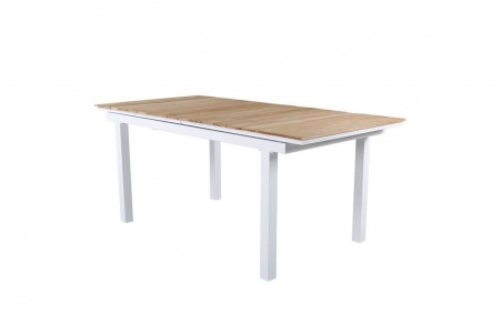 Mexico matbord 180/240x90x75 cm vit/natur Venture Home