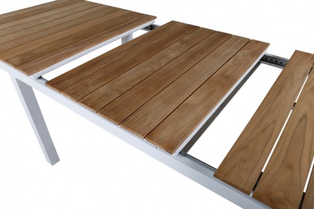 Mexico matbord 180/240x90x75 cm vit/natur Venture Home