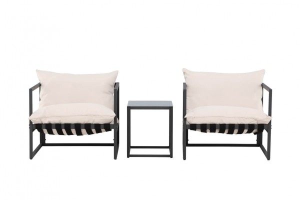 Messina loungegrupp svart/beige Venture Home