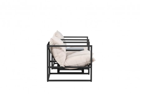 Messina loungegrupp svart/beige Venture Home
