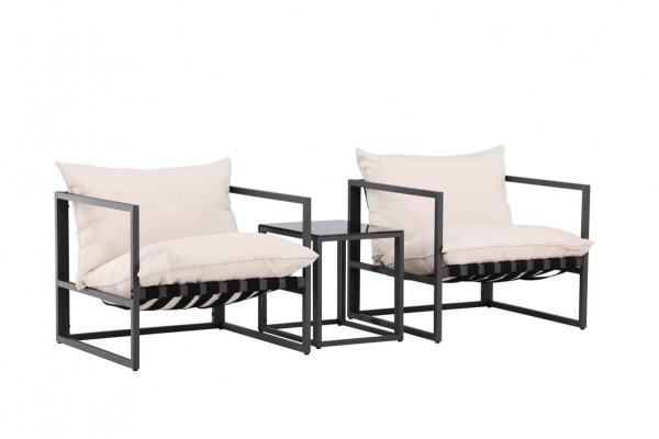 Messina loungegrupp svart/beige Venture Home
