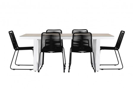 Merlo & Lindos matgrupp vit/svart Venture Home