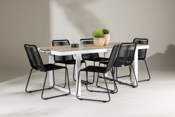Merlo & Lindos matgrupp vit/svart Venture Home