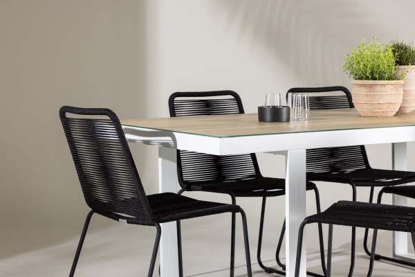 Merlo & Lindos matgrupp vit/svart Venture Home