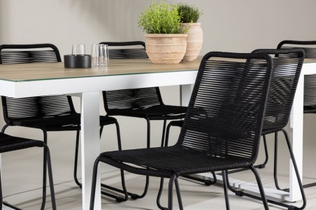 Merlo & Lindos matgrupp vit/svart Venture Home