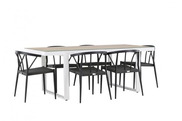 Merlo & Stina matgrupp svart/vit Venture Home