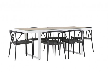Merlo & Stina matgrupp svart/vit Venture Home