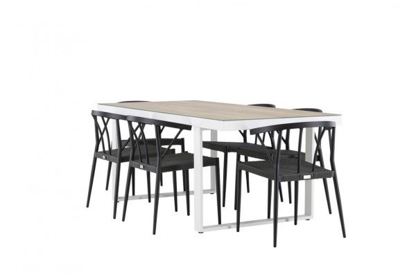 Merlo & Stina matgrupp svart/vit Venture Home