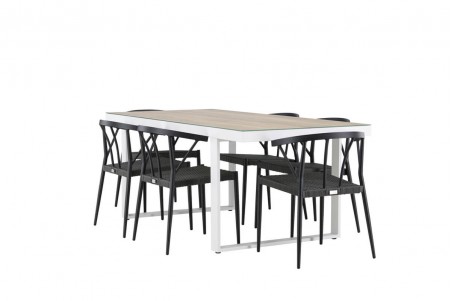 Merlo & Stina matgrupp svart/vit Venture Home