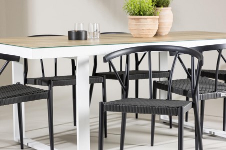 Merlo & Stina matgrupp svart/vit Venture Home