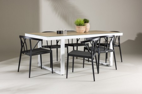 Merlo & Stina matgrupp svart/vit Venture Home