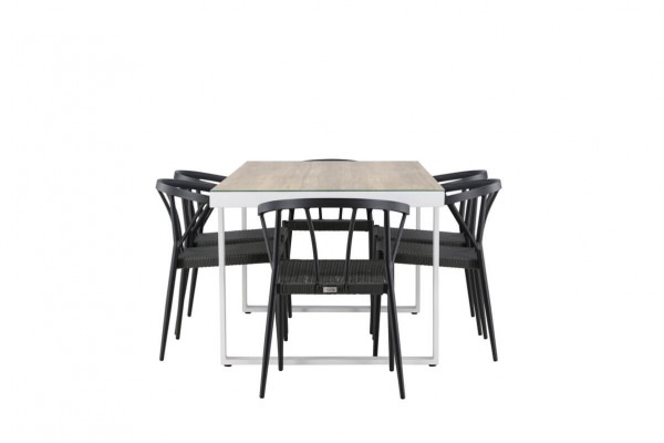Merlo & Stina matgrupp svart/vit Venture Home