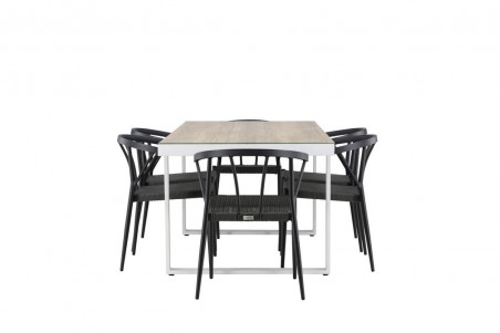 Merlo & Stina matgrupp svart/vit Venture Home