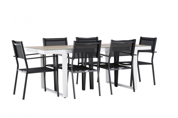 Merlo & Copacabana matgrupp svart/vit Venture Home